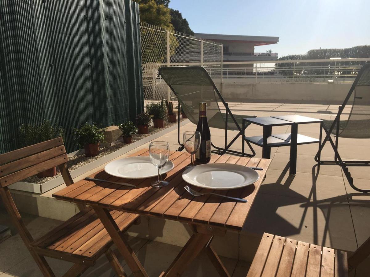 Bord De Mer, Studio Avec Terrasse Villeneuve-Loubet Exteriér fotografie